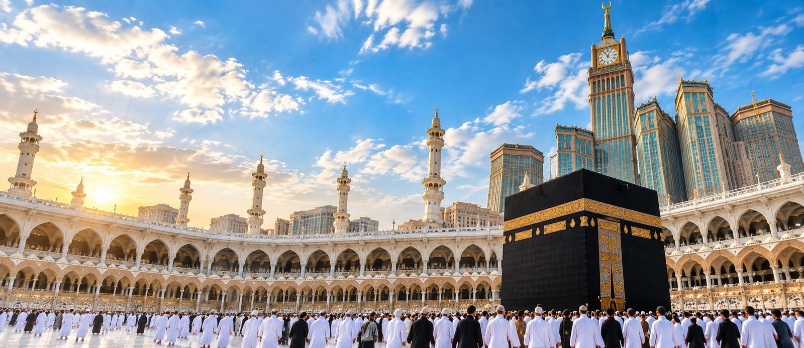 Pilgrims at Masjid al-Haram, Makkah